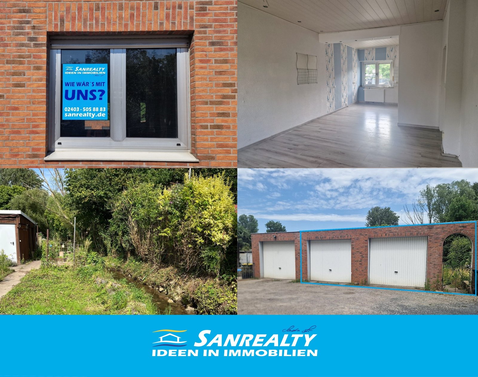 SANREALTY | Wohnoffensive - Doppelhaushälfte mit zwei Garagen und Garten in Eschweiler-Nothberg