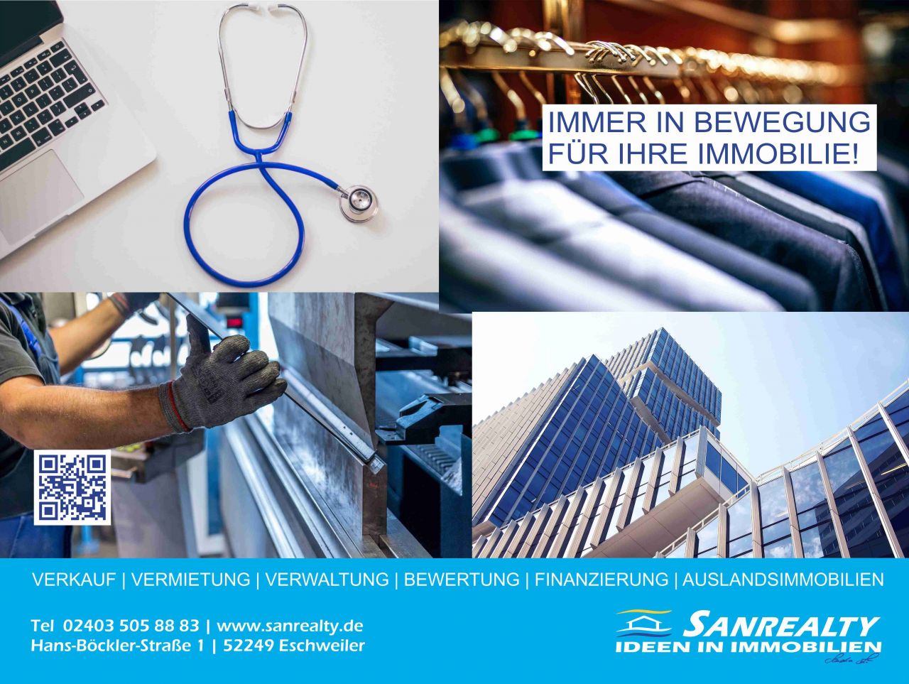 SANREALTY | Etablierte Büro- oder Praxisräume in bevorzugter Lage am Eschweiler Markt