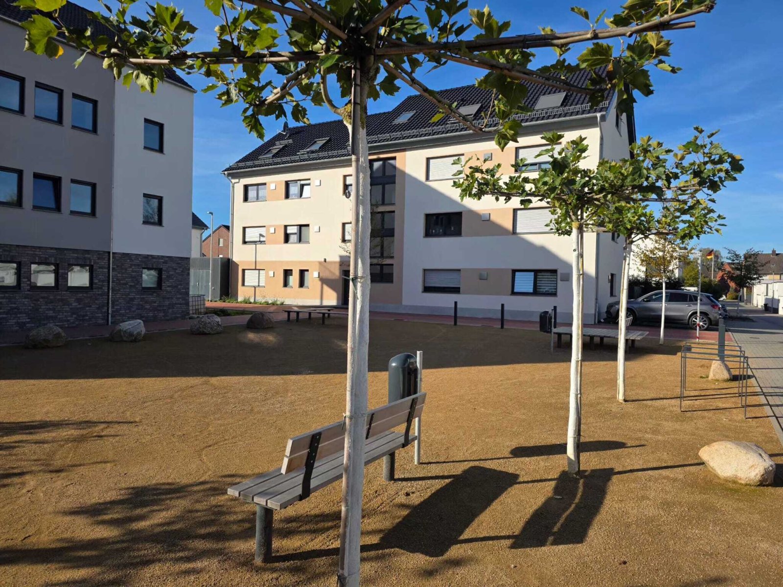 Blick vom Quartiersplatz aus